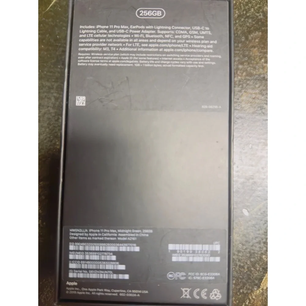 Apple iPhone 11 Pro Max Midnight Green EMPTY BOX NO IPHONE EMPTY BOX
